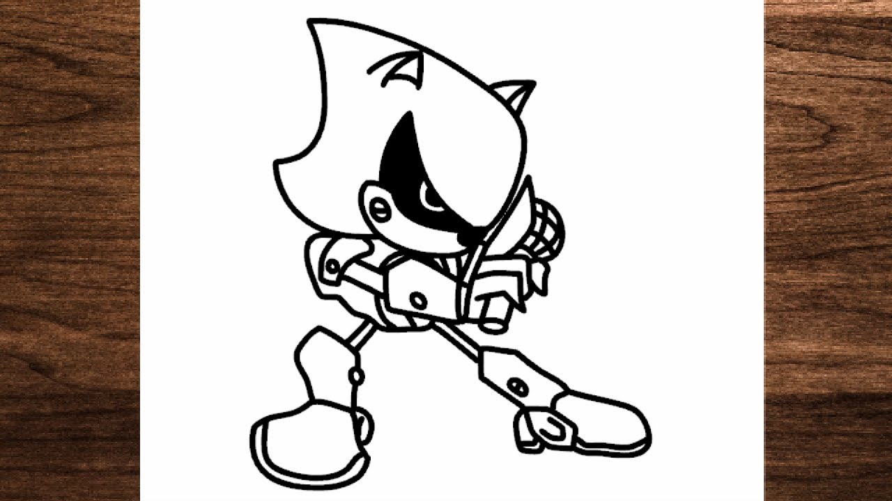 Ment dessiner metal sonic fnf friday night funkin