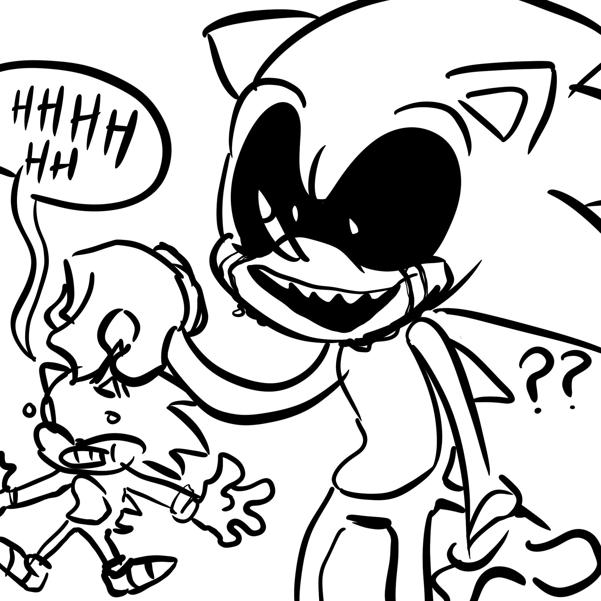 Wanted to draw from the sonic exe mod brings back good memories rfridaynightfunkin