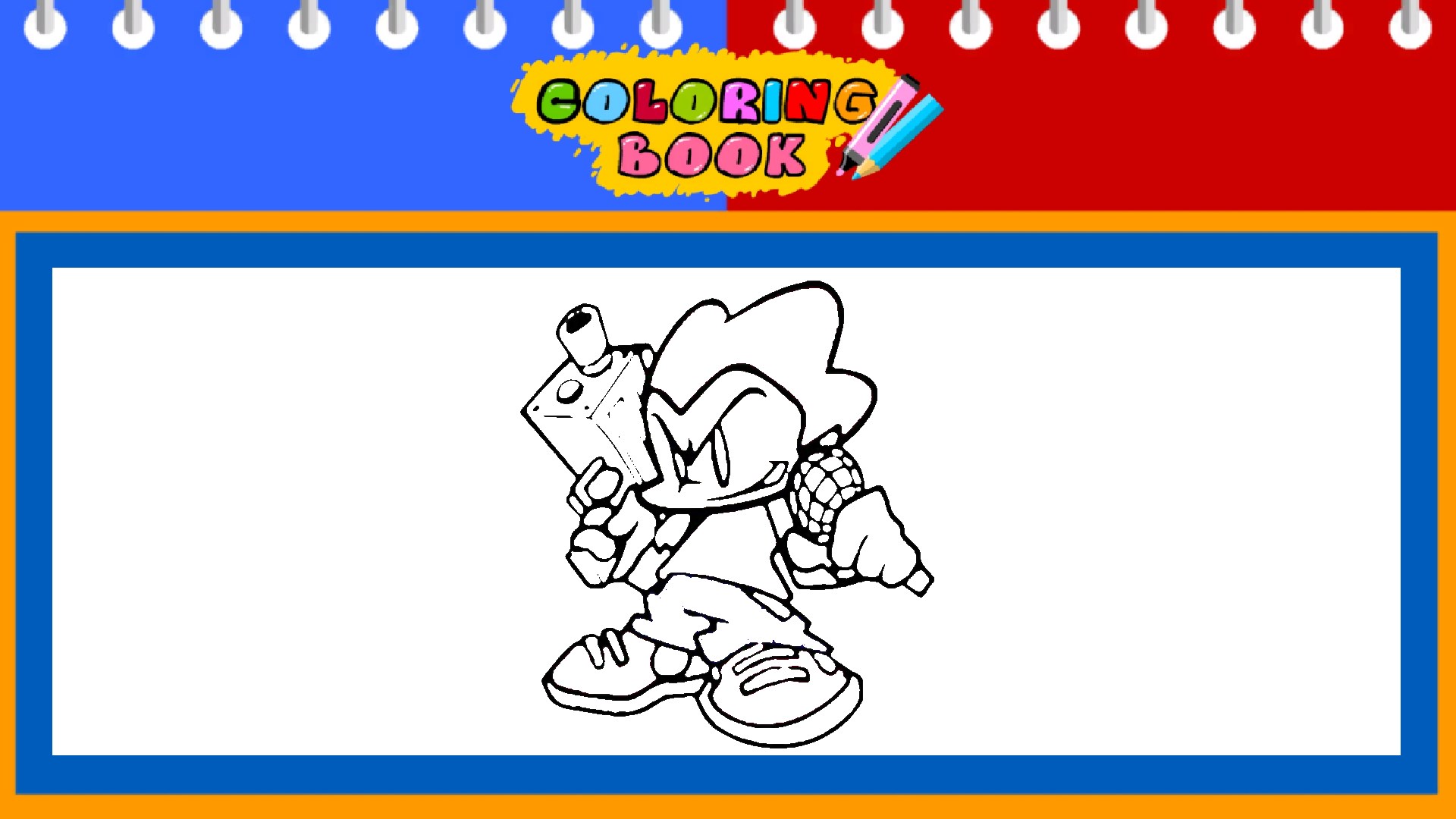 Fnf coloring book pages