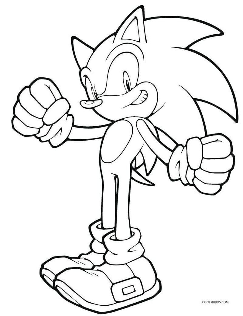 Sonic the hedgehog coloring pages pdf download