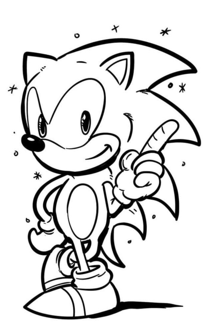 Sonic the hedgehog coloring pages printable