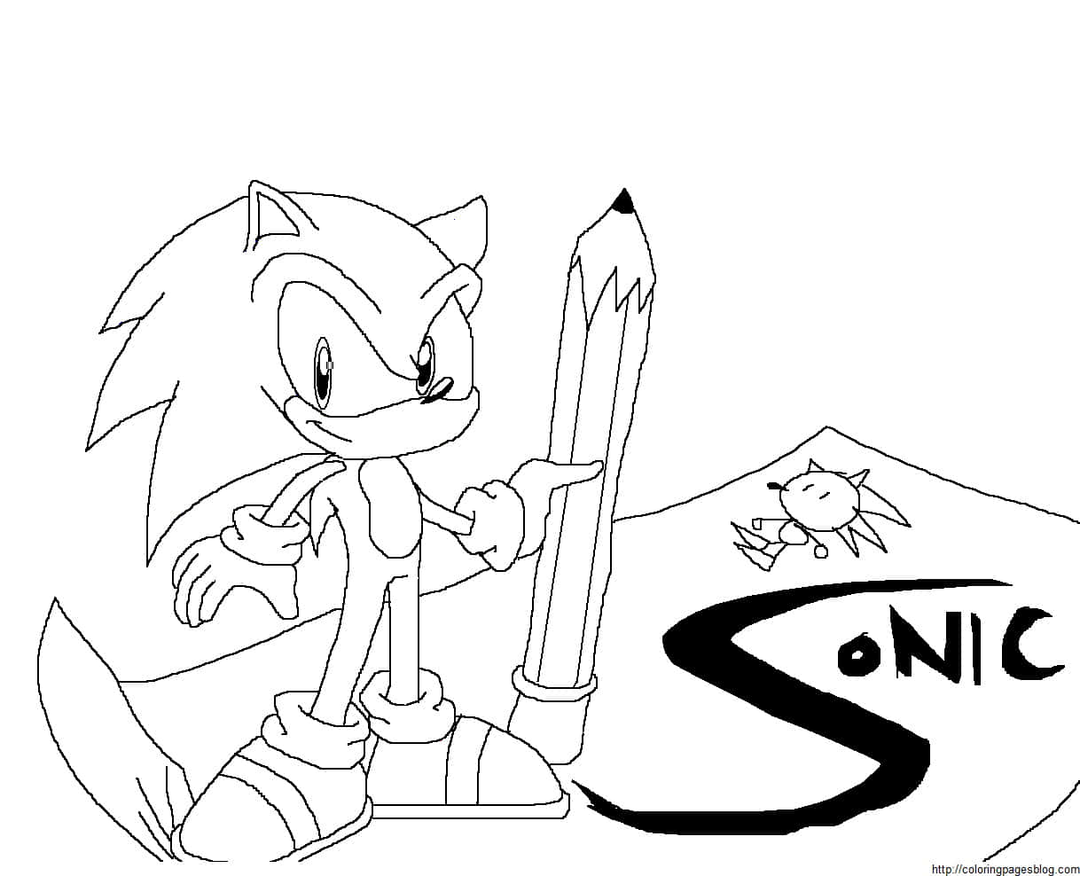 Sonic coloring pictures