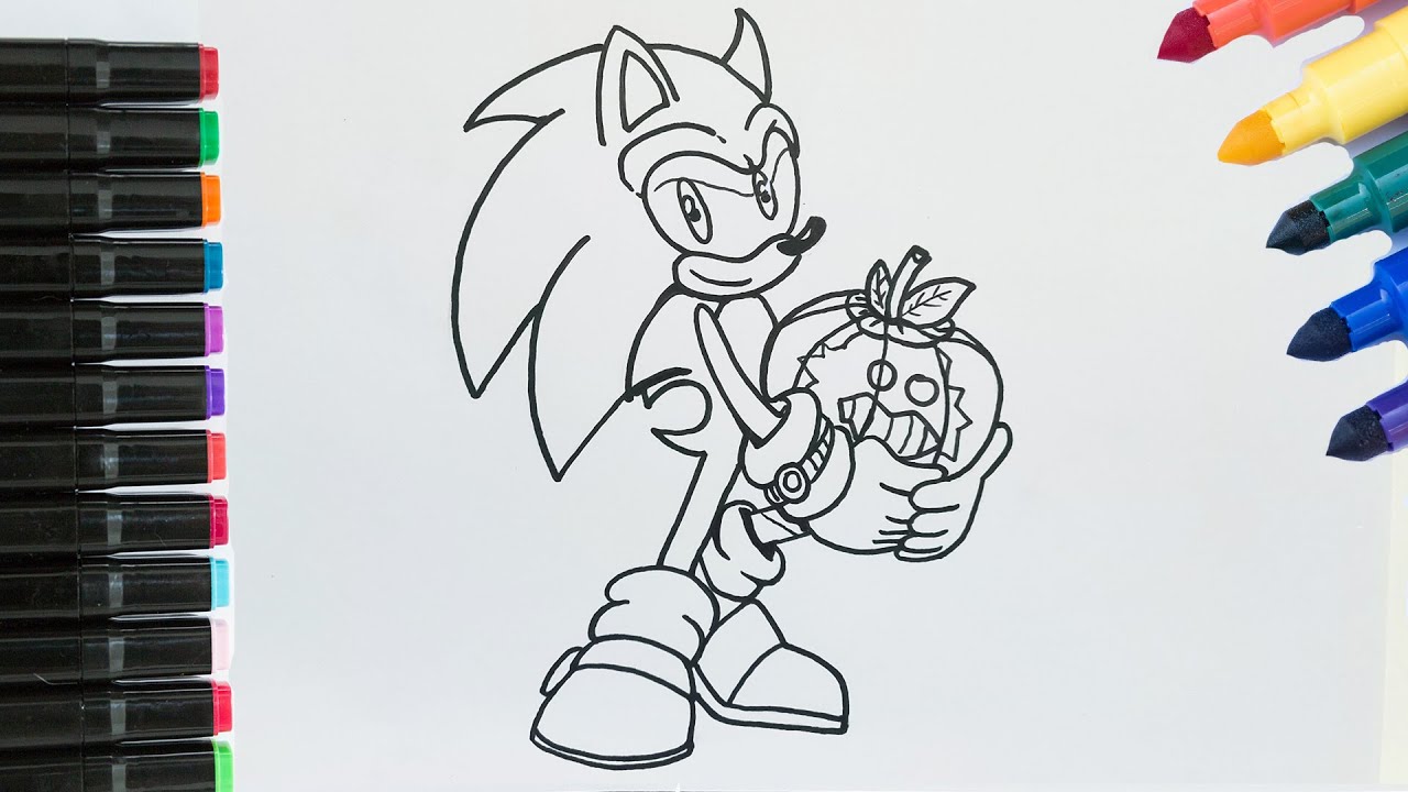 Sonic halloween coloring pages halloween coloring pages