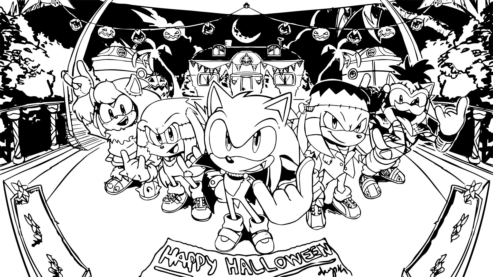 Sonic underground revamp on x we wish everyone a great spooky night this halloween art courtesy of princeyoulou ð sonicthehedgehog sonic sur httpstconxucsuygr x