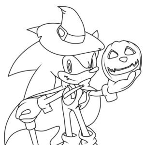 Sonic halloween coloring pages printable for free download