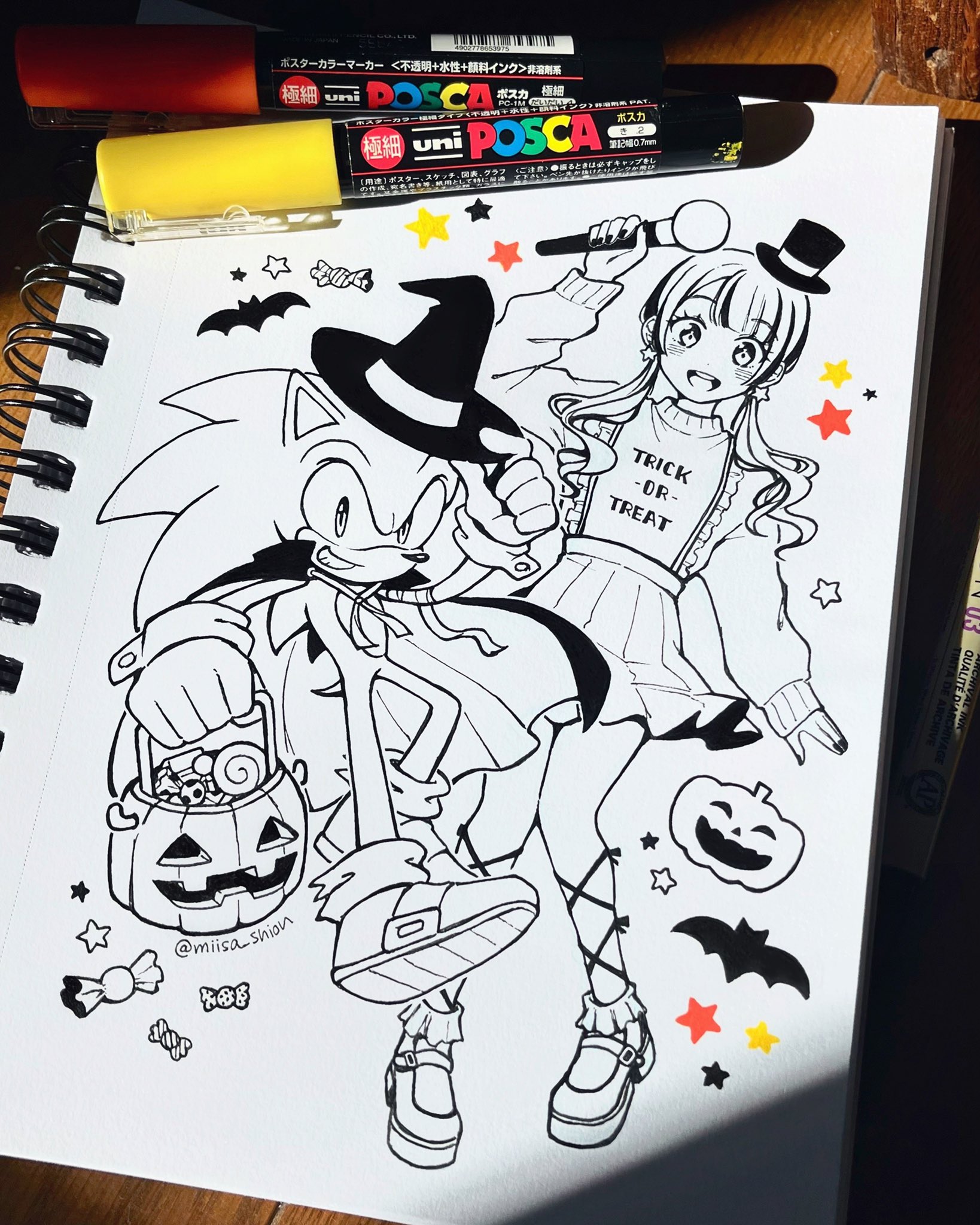 Ãããmisa on x inktober day sonic x halloween gal happy halloweenðð i wanted to draw one last time to thank those who enjoyed my inktobers even tho i skipped weeks