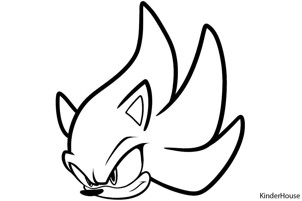 Online coloring pages coloring head sonic coloring