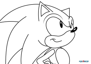 Printable sonic coloring pages for kids