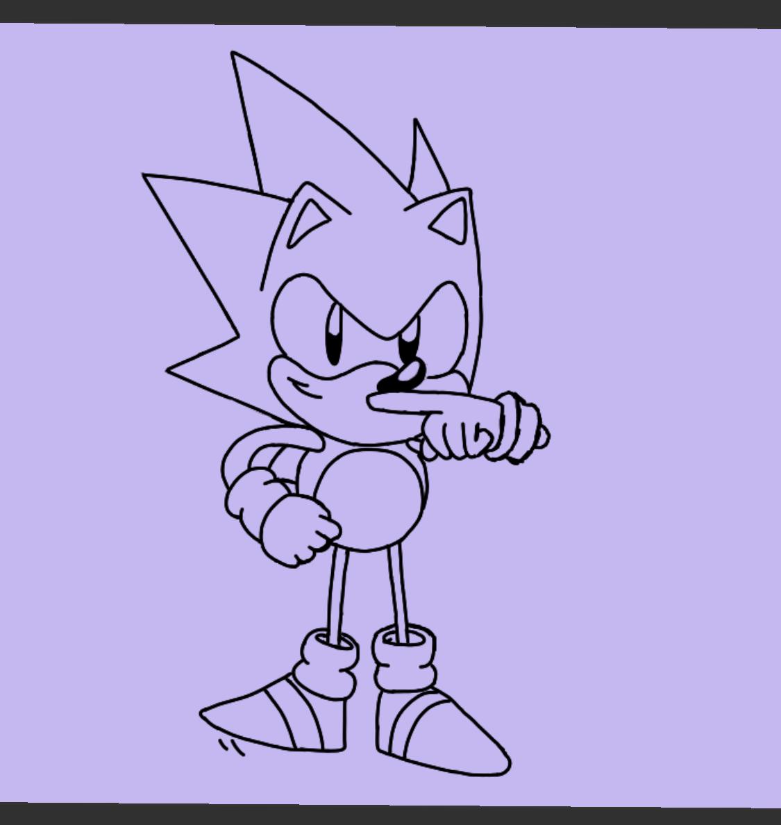 Working on a drawing and sonics head looks weird any ideas on how i can make it look right rsonicthehedgehog