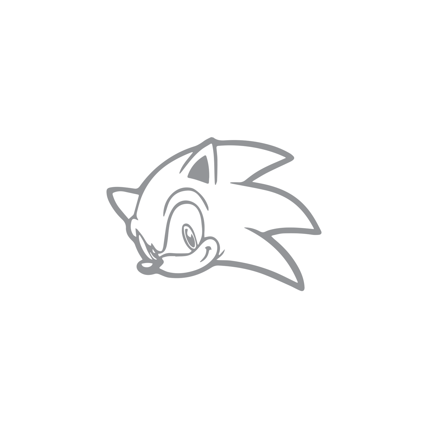 Sonic the hedgehog outline decal â goodall vinyl