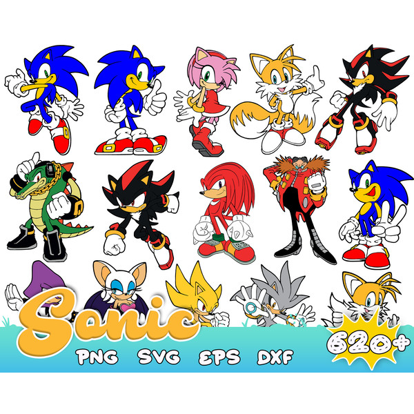 Sonic svg sonic head svg sonic png layered svg bundle