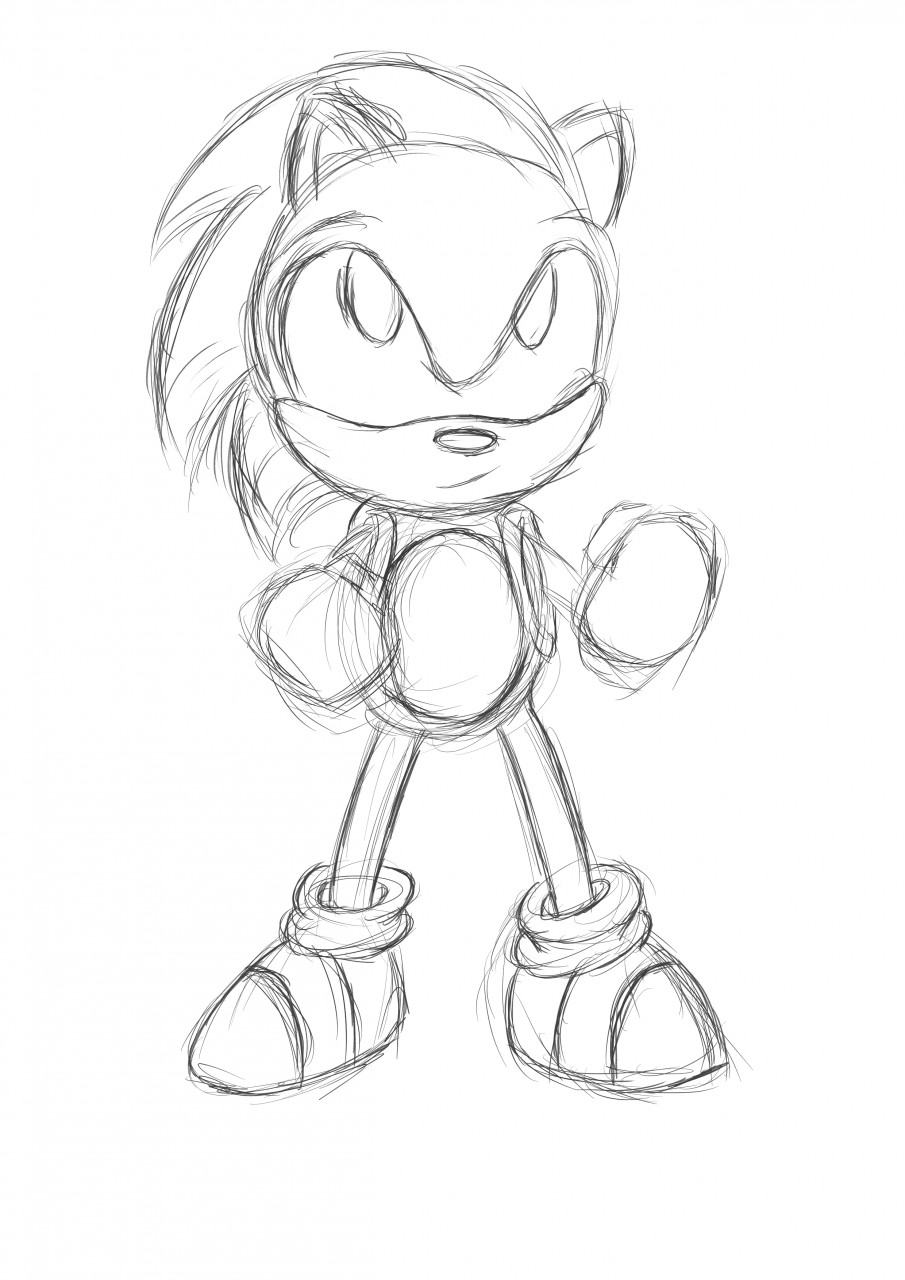 Getting a head start for sketchtember satam sonic by ultrixcrow