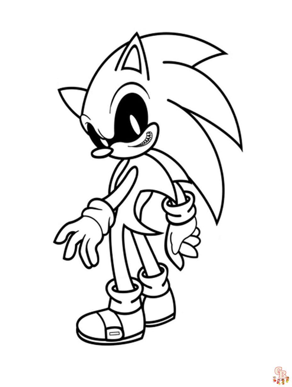 Sonic the hedgehog coloring pages free