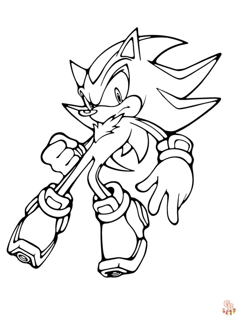 Sonic the hedgehog coloring pages free