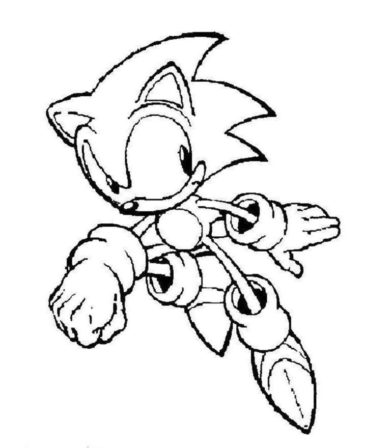 Free printable sonic the hedgehog coloring pages for kids