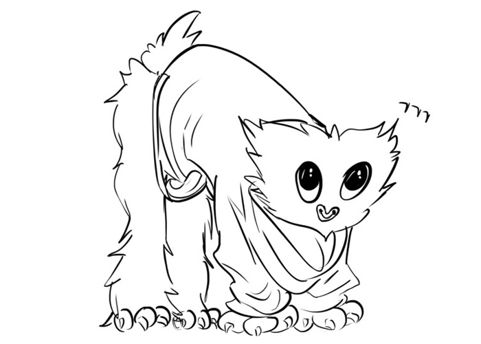 Huggy wuggy coloring pages