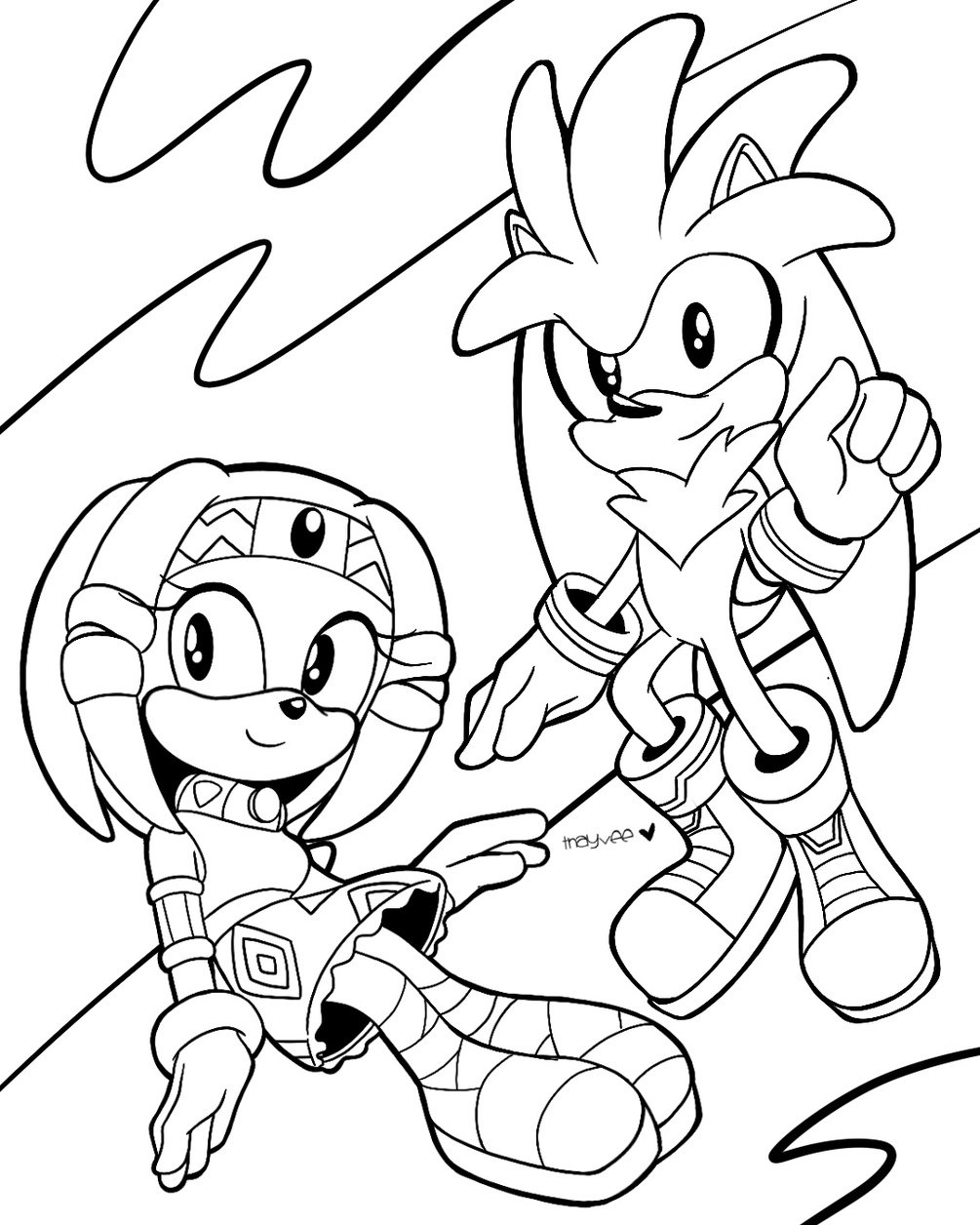 Sonic th anniversary challenge coloring pages