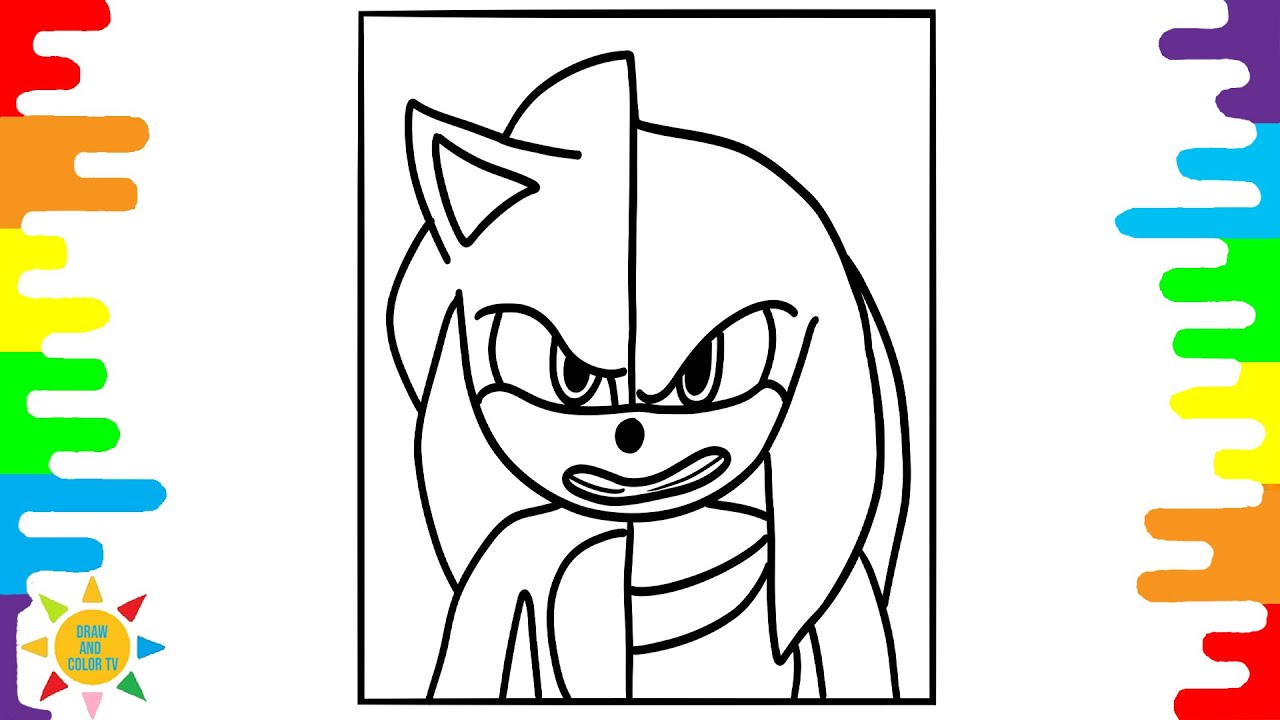 Sonic vs knuckles coloring pages sonic coloring pages knuckles coloring kovan