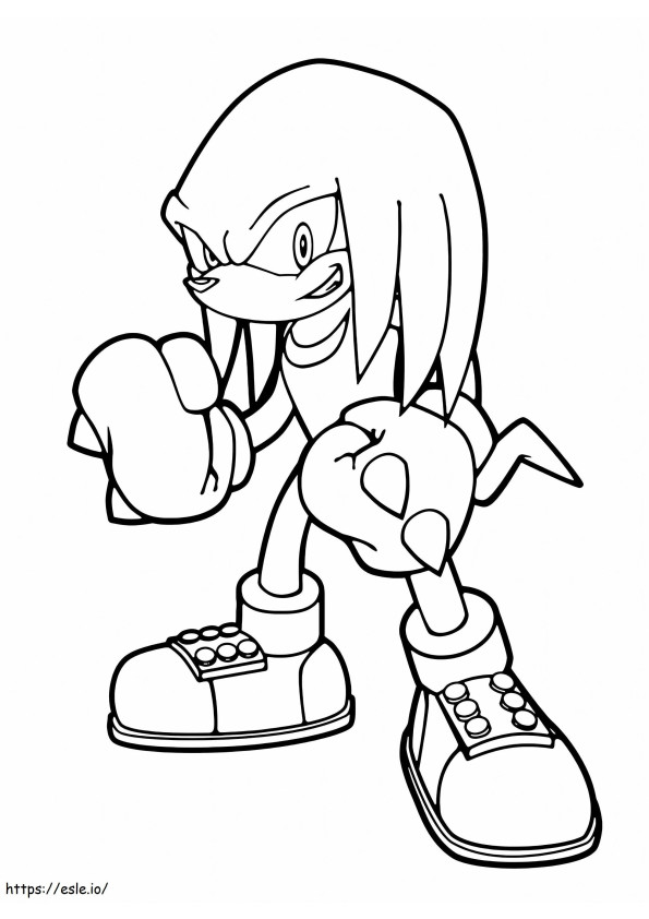 Knuckles coloring pages coloring pages