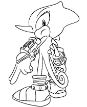Knuckles character coloring page