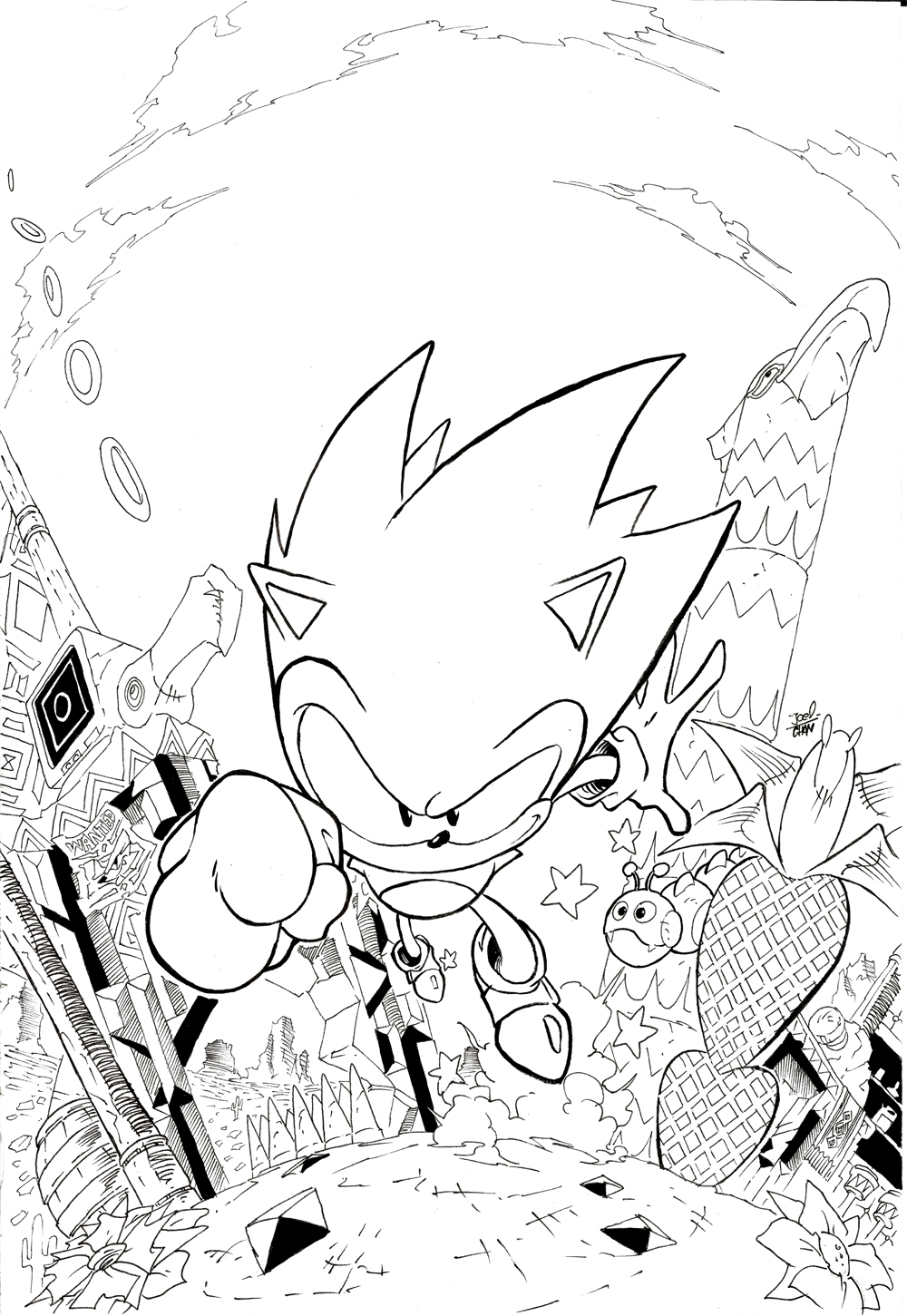 Sonic mania mirage saloon inks by joelchan on