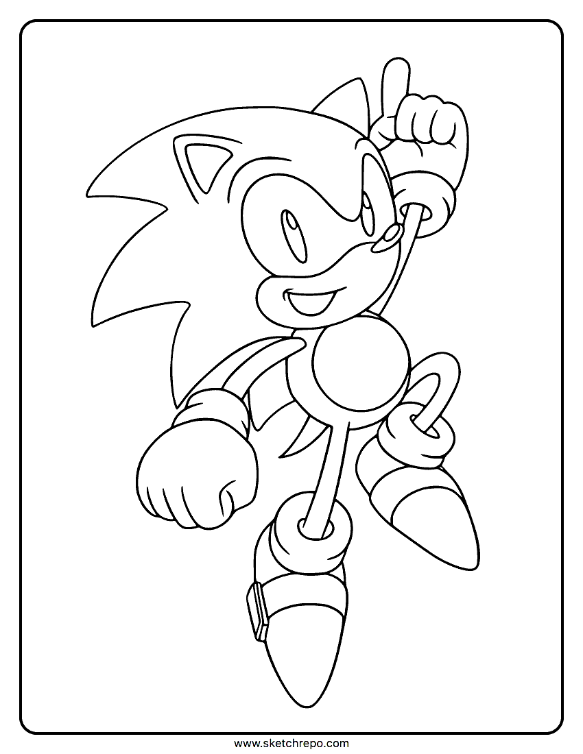 Sonic coloring pages â sketch repo