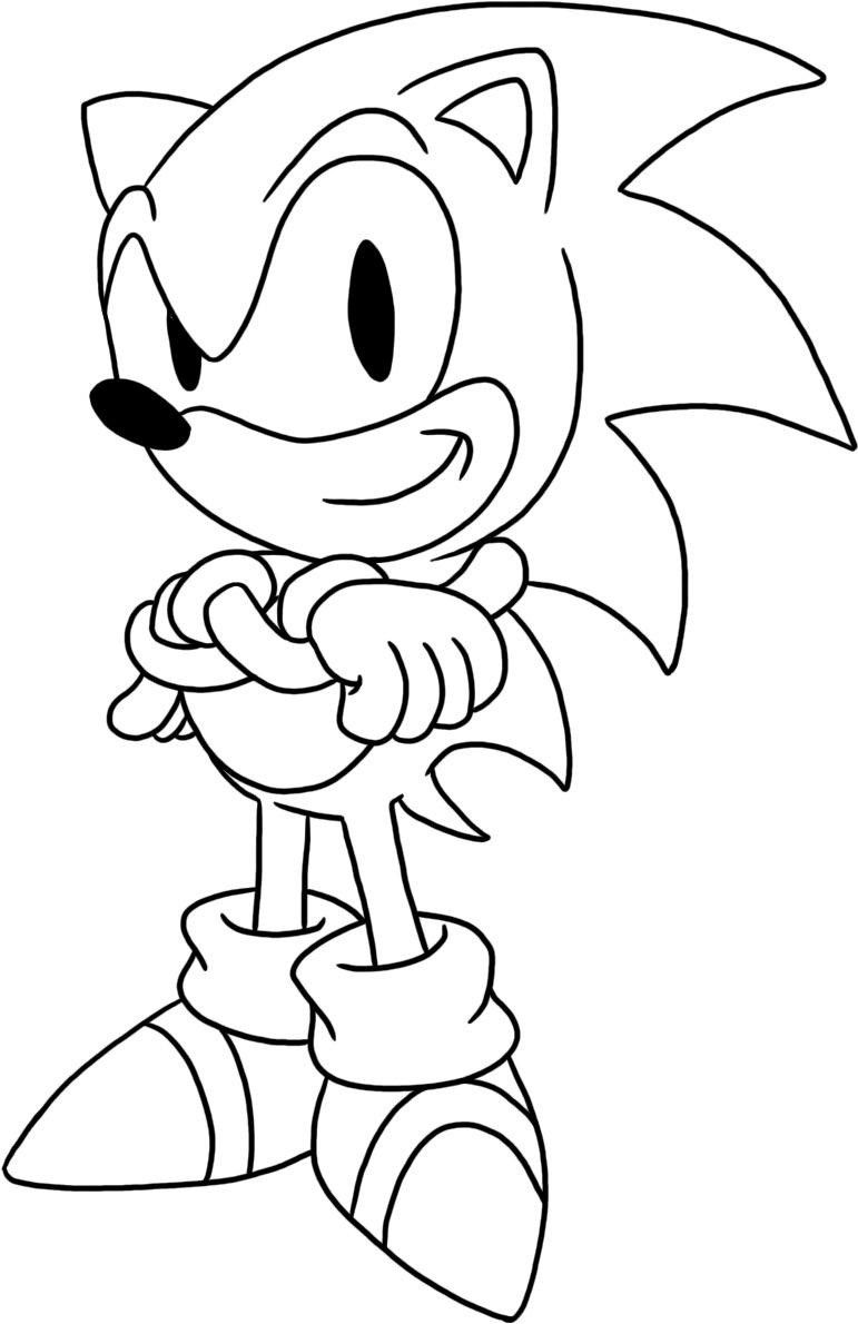 Great photo of sonic coloring pages