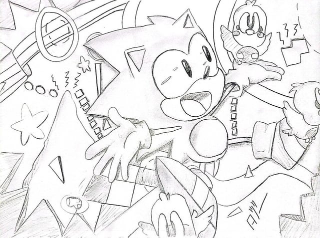 Heres a little classic sonic doodle hope you all like it rsonicthehedgehog