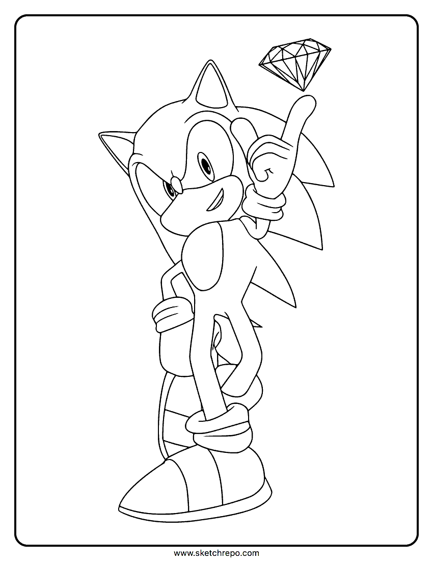 Sonic coloring pages â sketch repo