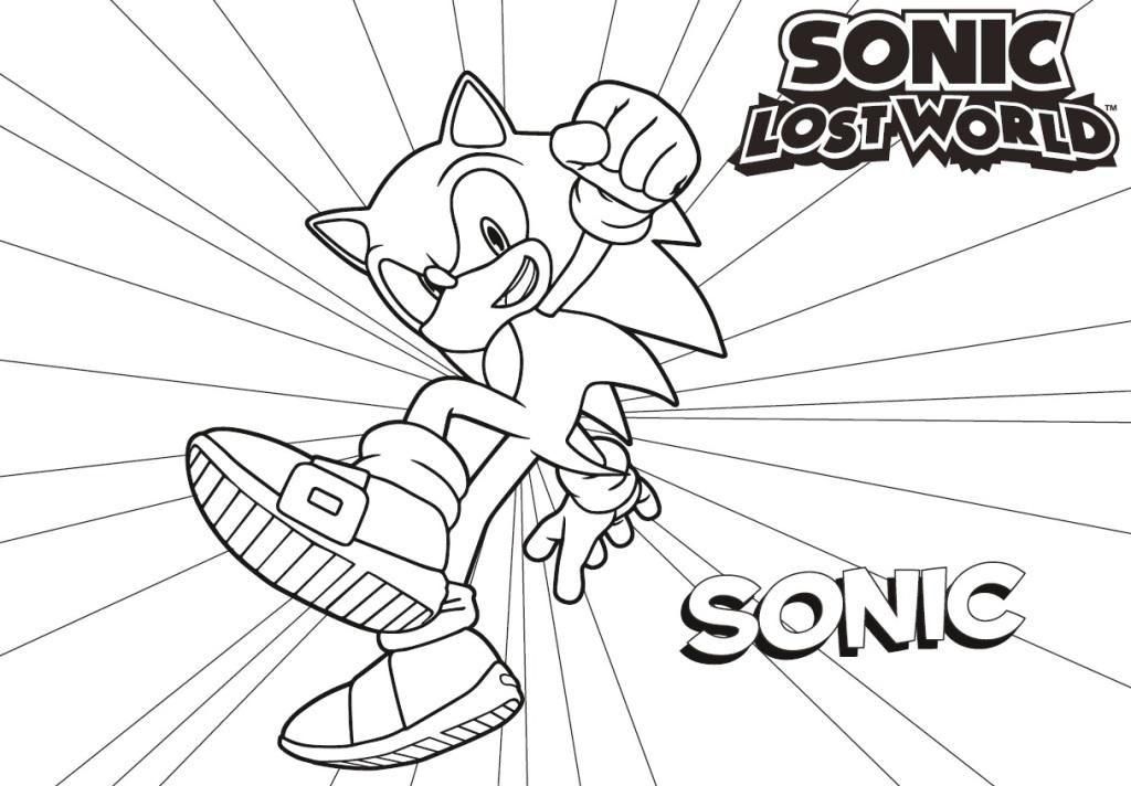 Sonic mania coloring pages