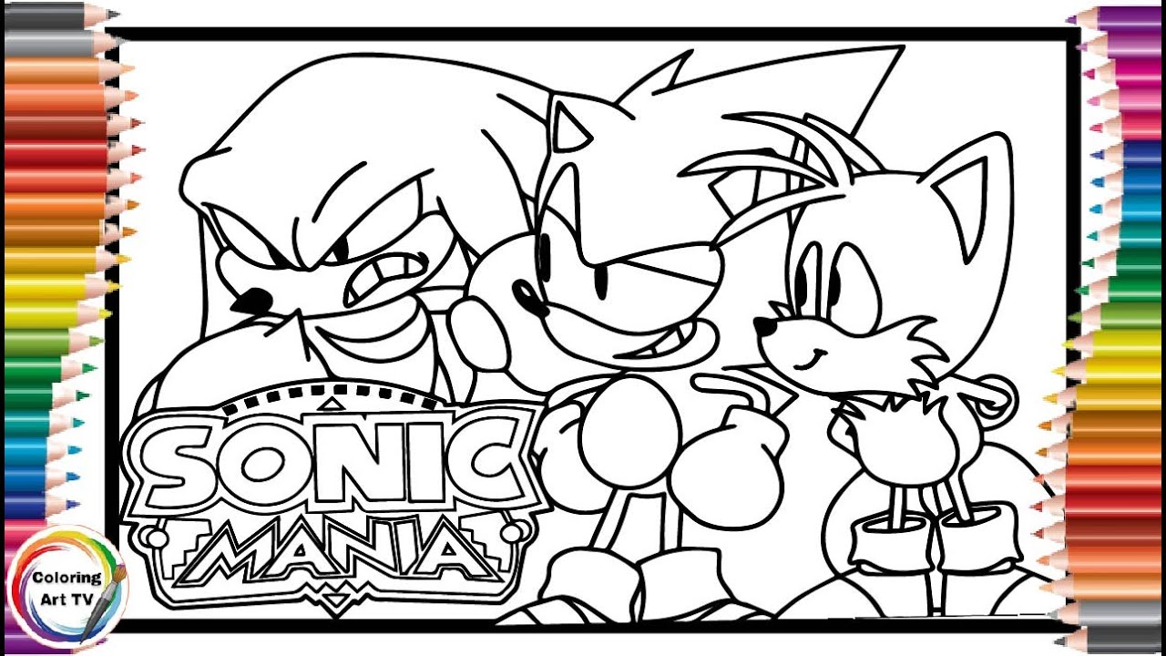 Sonic mania coloring pagessonic predictionssonic the hedgehog coloring pages