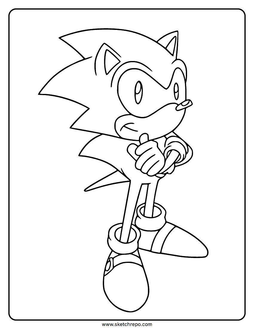 Sonic coloring pages â sketch repo