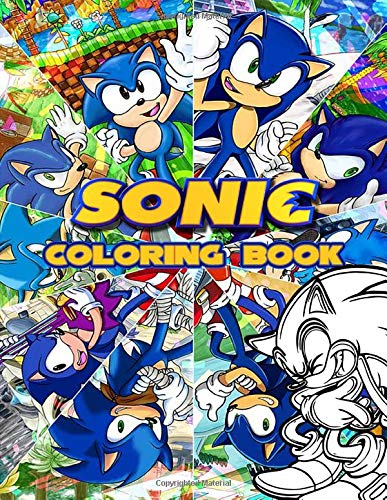 Sonic coloring book ultimate color wonder sonic the hedgehog coloring book pages markers mess free coloring wonderful gift for kids and adults by jay levitt