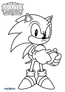 Desenhos de sonic mania para colorir