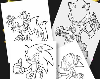 Sonic coloring pages