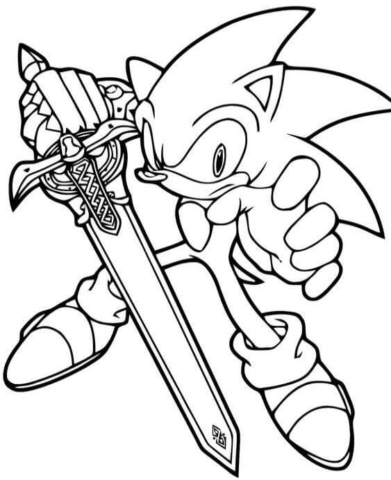 Free easy to print sonic coloring pages