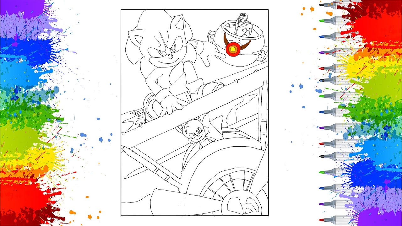 Coloring pages sonic the hedgehog coloring pages