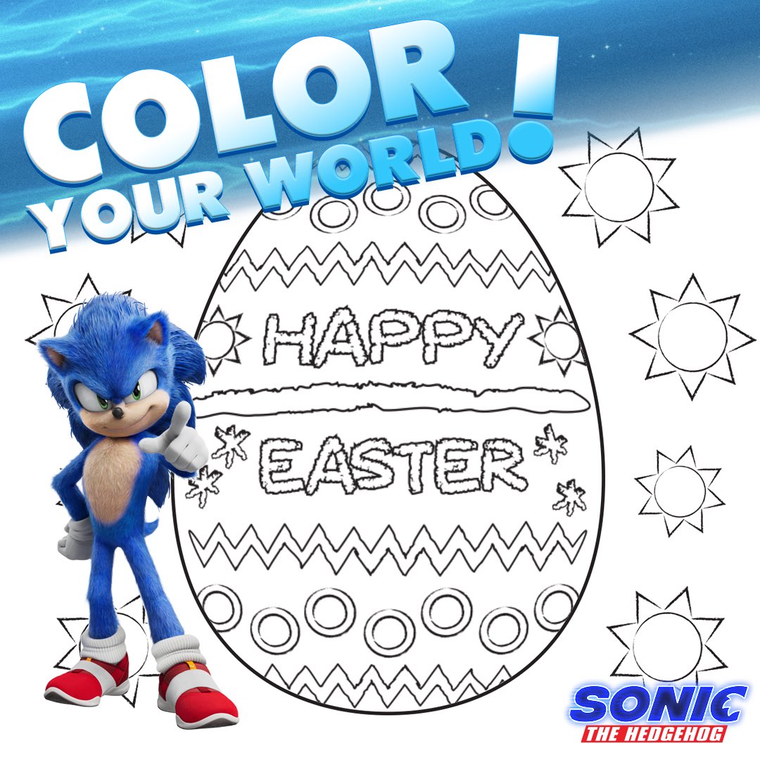 Sonic the hedgehog on x brighten up your easter weekend with sonicmovie coloring pages httpstcosxkualjkv share your masterpiece with us by tagging sonicmovie httpstconlhcnrwoq x