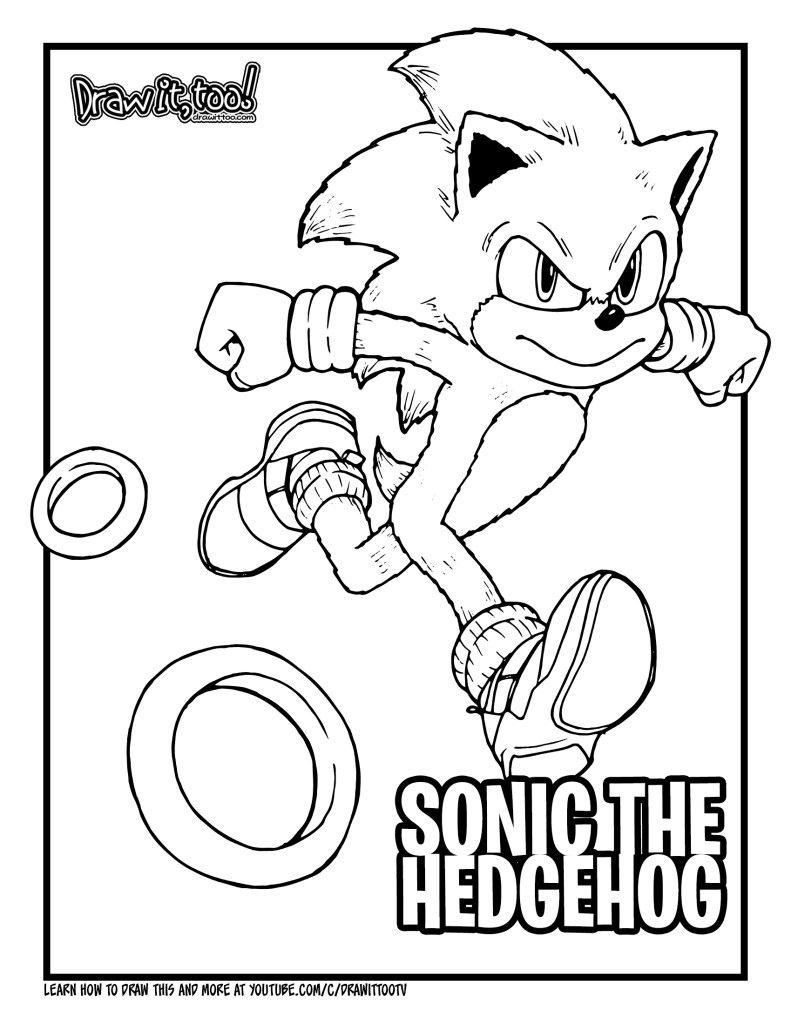 How to draw sonic sonic the hedgehog drawing tutorial