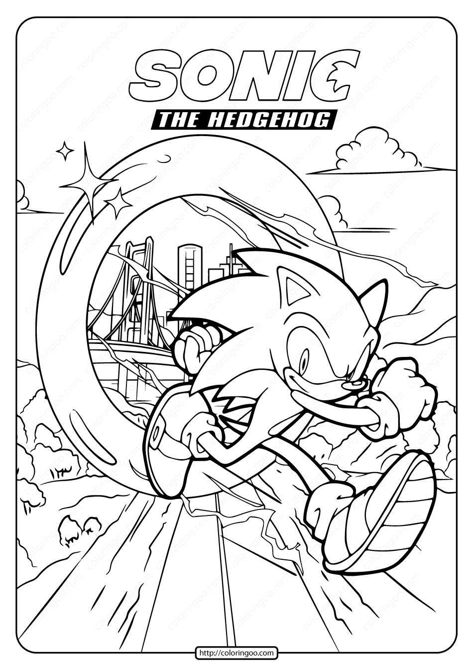 Free printable sonic pdf coloring page coloriage sonic dessin sonic coloriage