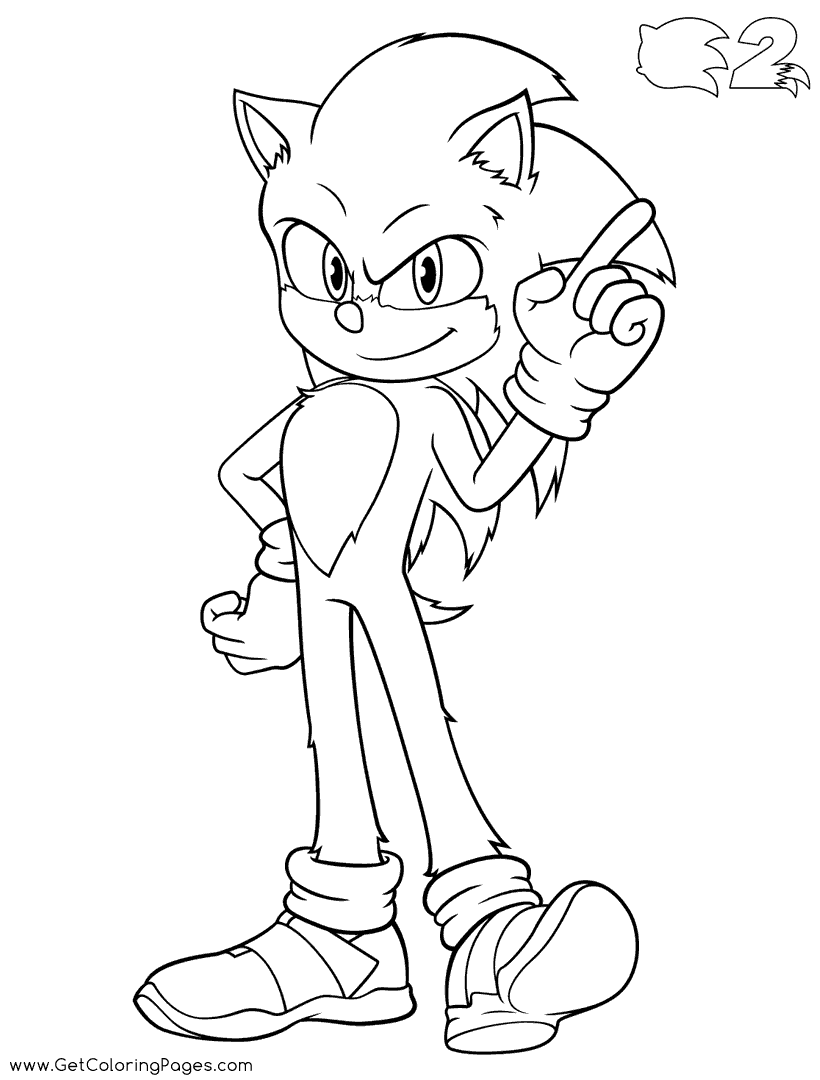 Sonic the hedgehog coloring pages