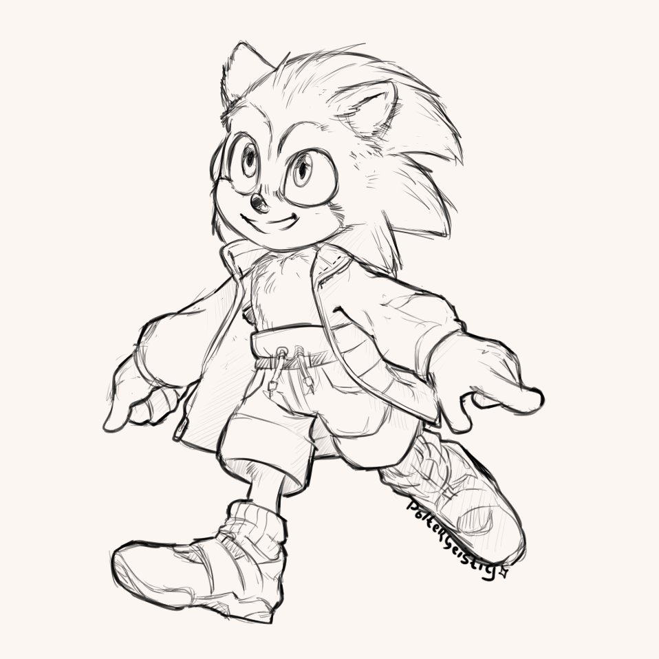 Spookzaeris ð on x my gran was sleeping so heres a sonicmovie doodle a little after movie head canon donut lord and pretzel lady gave sonicthehedgehog clothes sonic is a free hedgehog