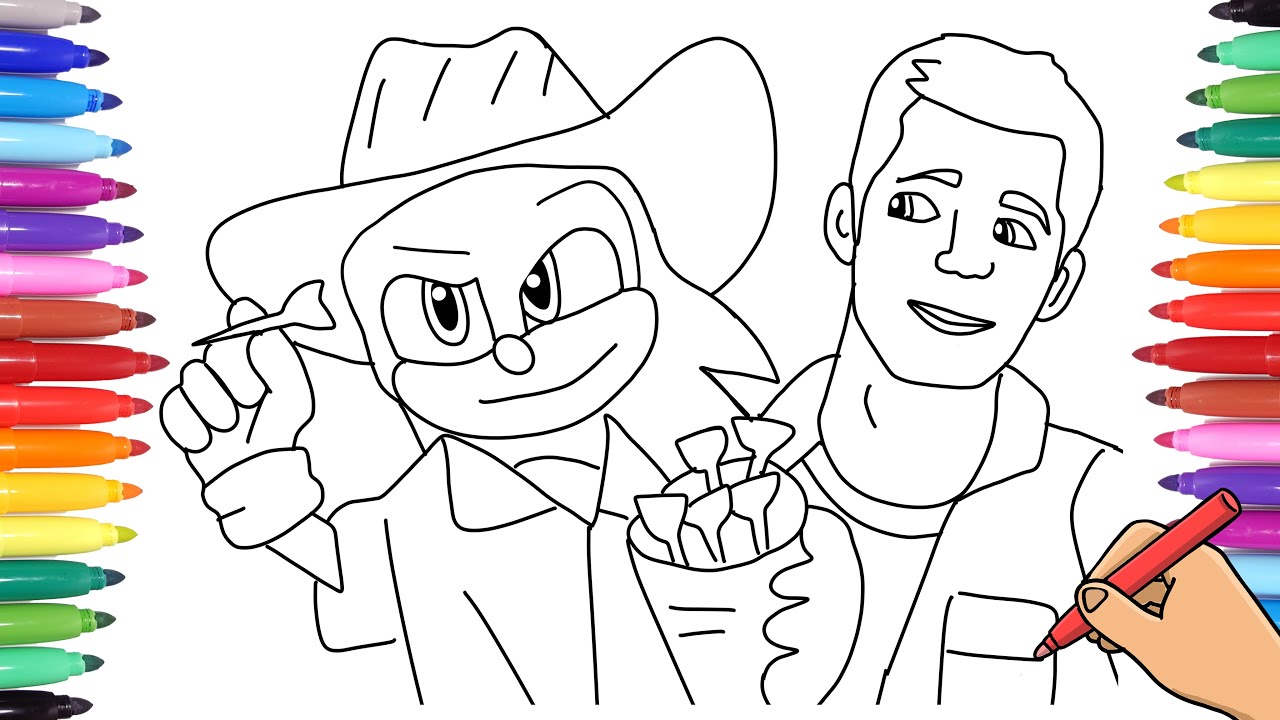 Sonic ovie coloring pages