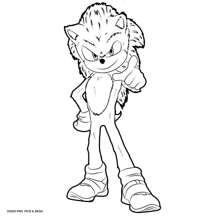 Free sonic coloring pages for kids and adults