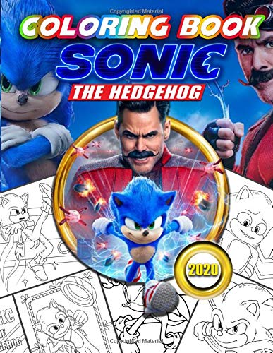 Sonic the hedgehog coloring book sonic movie coloring book for kids featuring amazing unofficial images by renãe miller