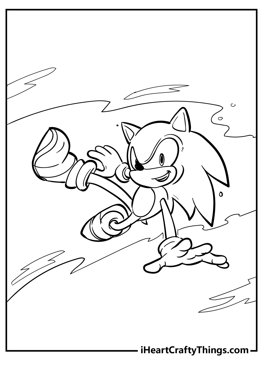 Sonic coloring pages free printables