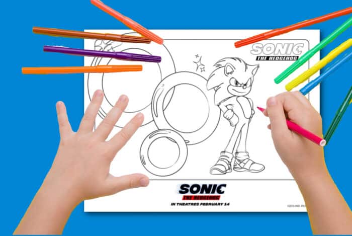 Printable sonic the hedgehog coloring pages