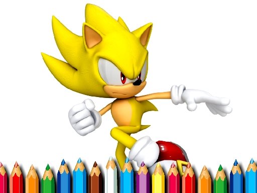 Play sonic coloring book free online