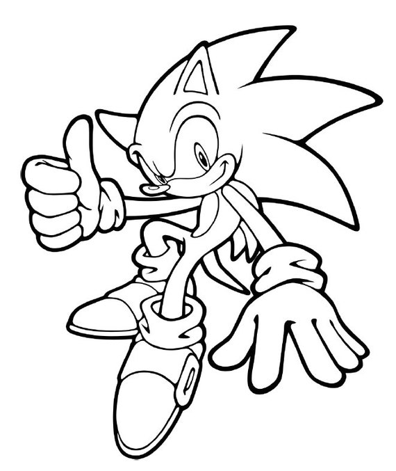 Page bundle of sonic the hedgehog colouring pages for kids digital download