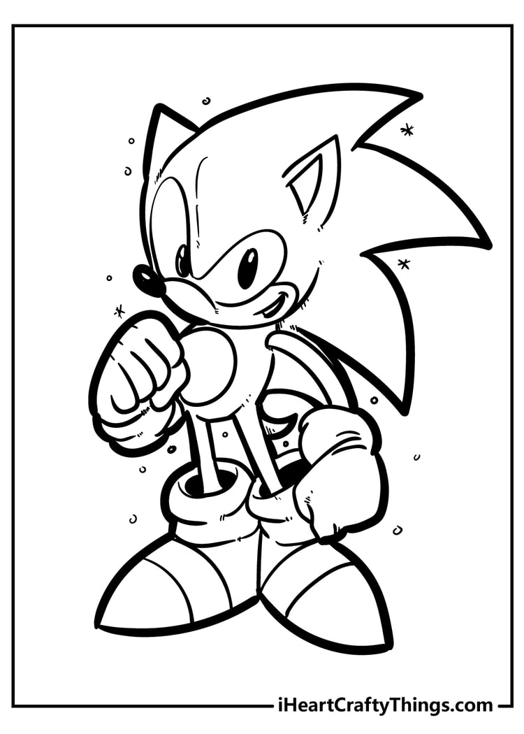 Sonic coloring pages free printables